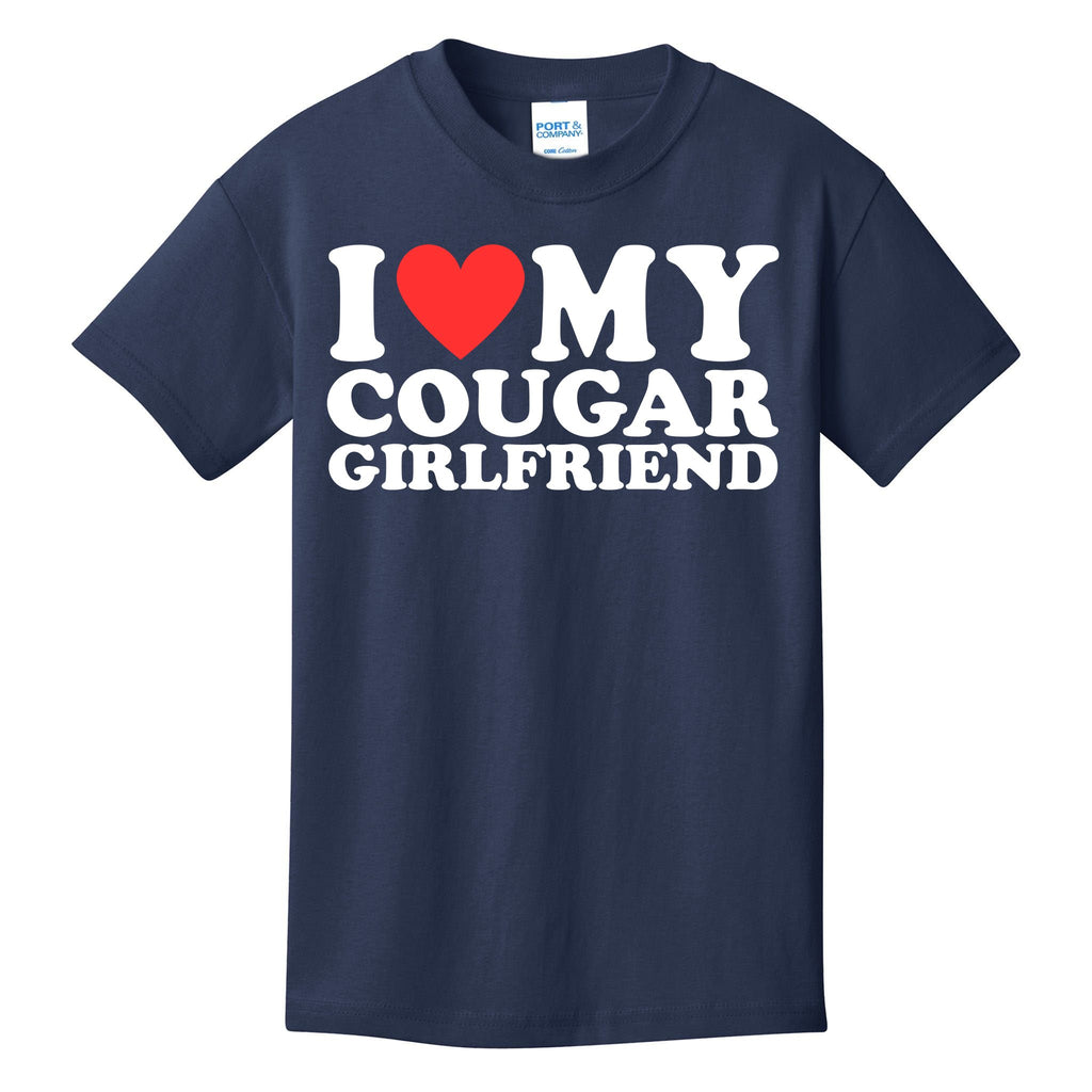 I Love My Cougar Girlfriend Funny Kids T-Shirt