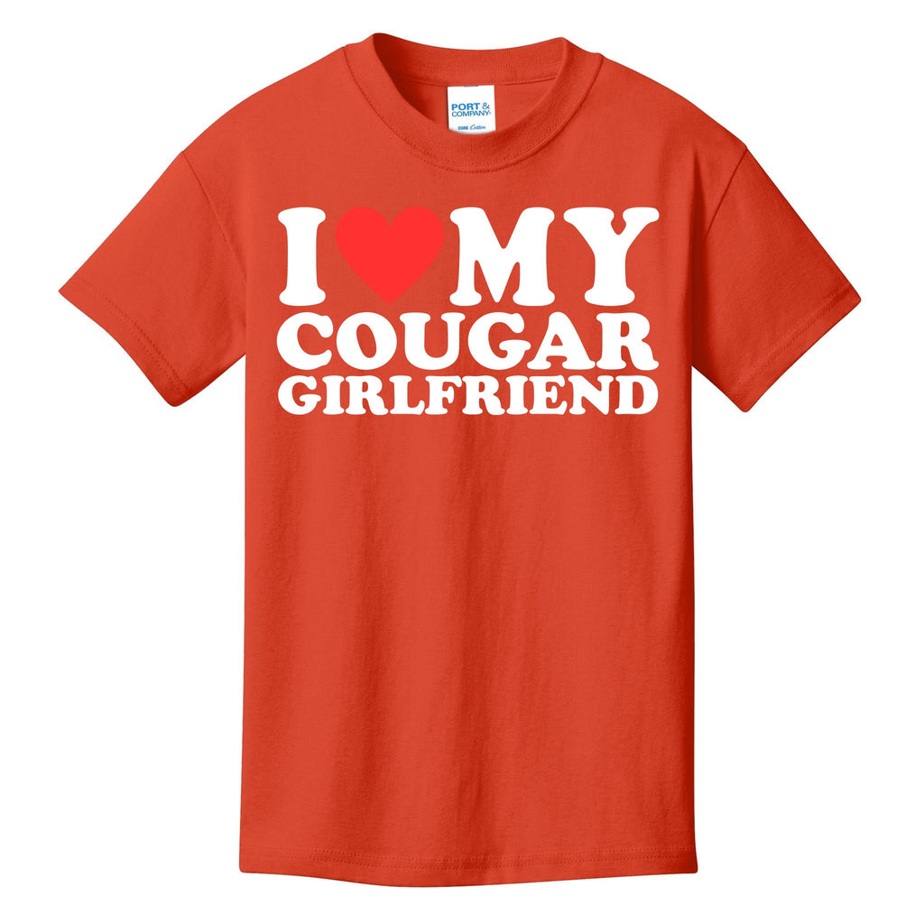 I Love My Cougar Girlfriend Funny Kids T-Shirt