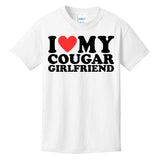 I Love My Cougar Girlfriend Funny Kids T-Shirt