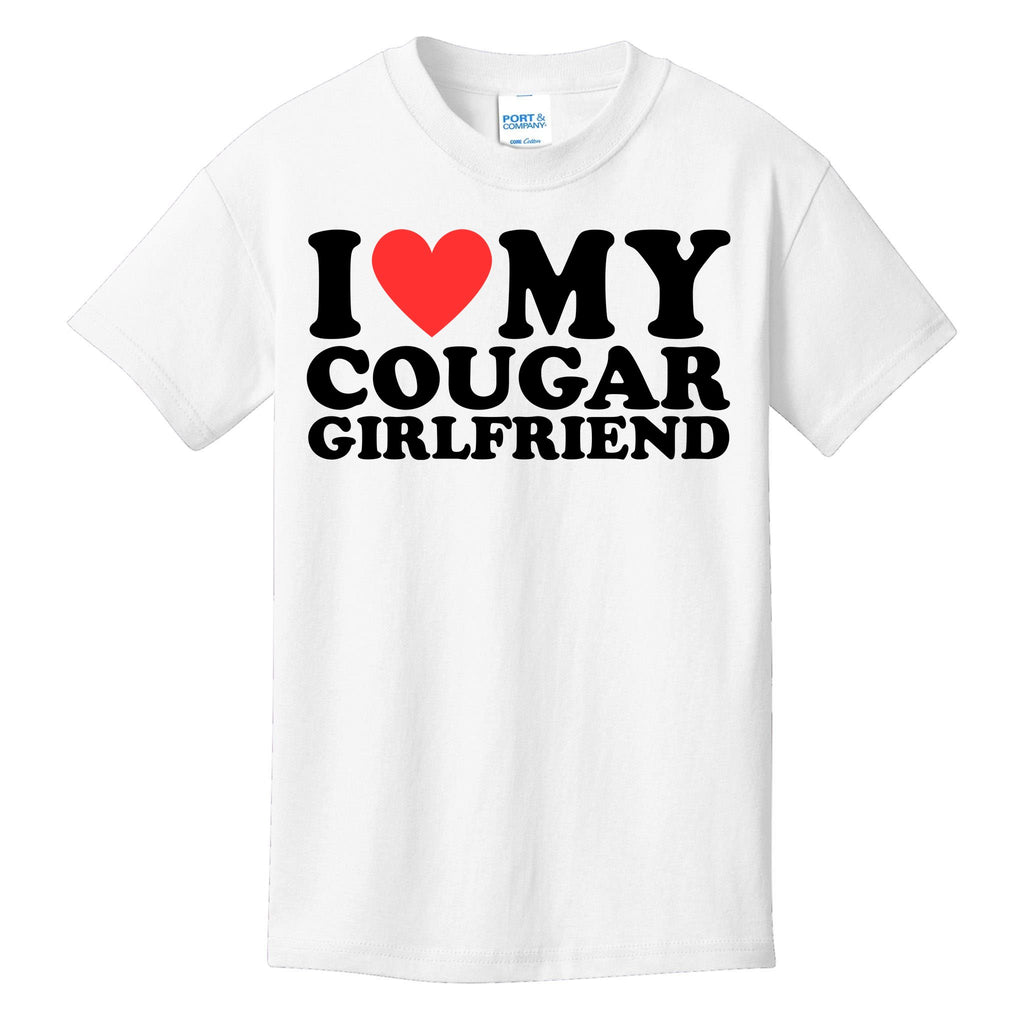 I Love My Cougar Girlfriend Funny Kids T-Shirt