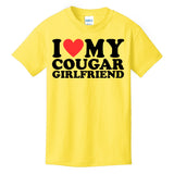 I Love My Cougar Girlfriend Funny Kids T-Shirt