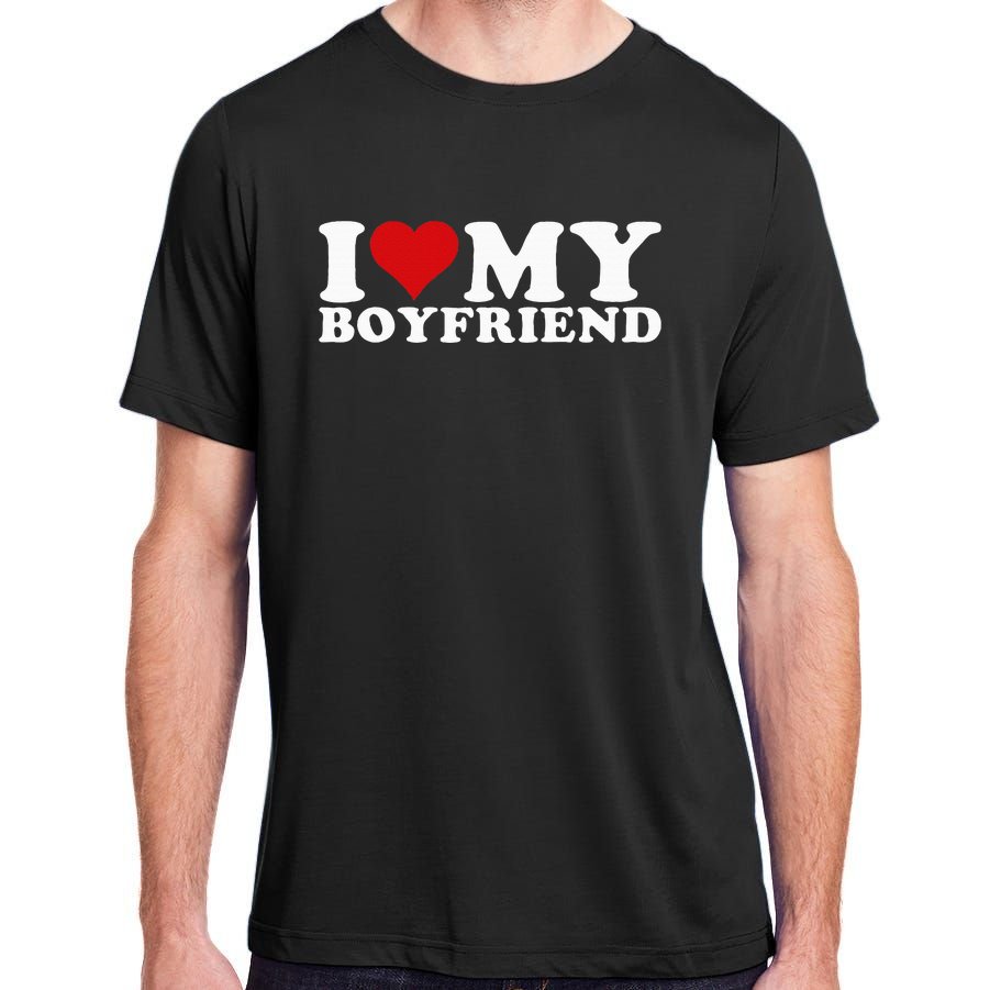 I Love My Boyfriend Bf I Heart My Boyfriend Bf Adult ChromaSoft Performance T-Shirt