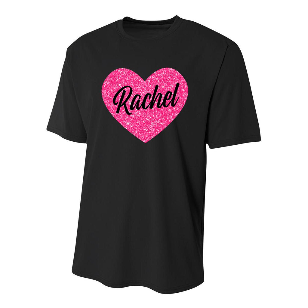 I Love Rachel Cute Rachel Heart For Valentines Day Youth Performance Sprint T-Shirt