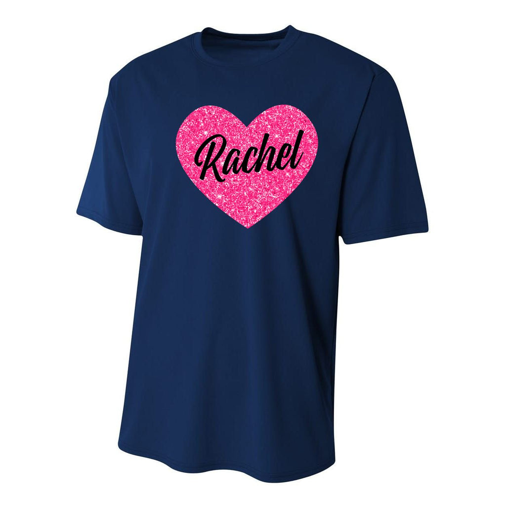 I Love Rachel Cute Rachel Heart For Valentines Day Youth Performance Sprint T-Shirt