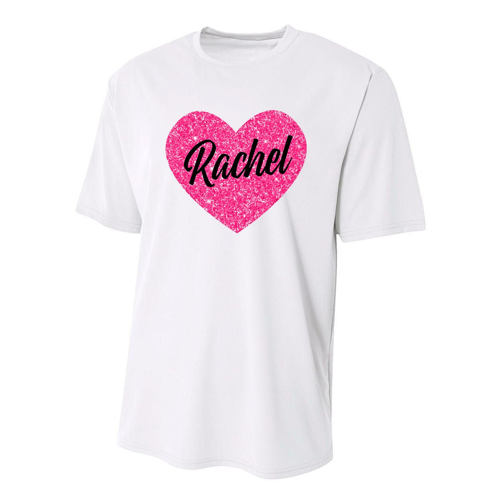 I Love Rachel Cute Rachel Heart For Valentines Day Youth Performance Sprint T-Shirt