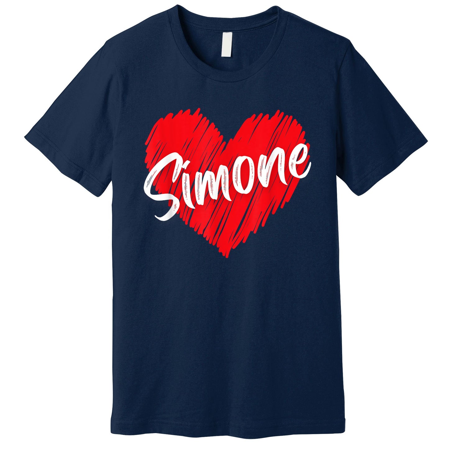 I Love Simone Heart Personalized Name Simone Premium T-Shirt
