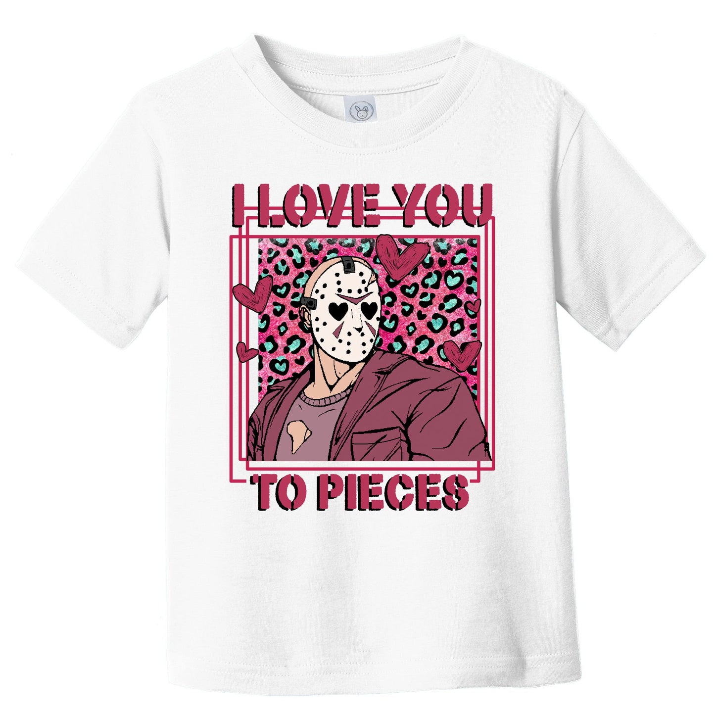 I Love You To Pieces ValentineS Day Horror Character Toddler T-Shirt