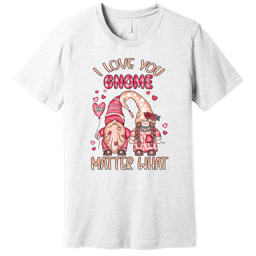 I Love You Gnome Valentines Gift For Valentine Day Premium T-Shirt