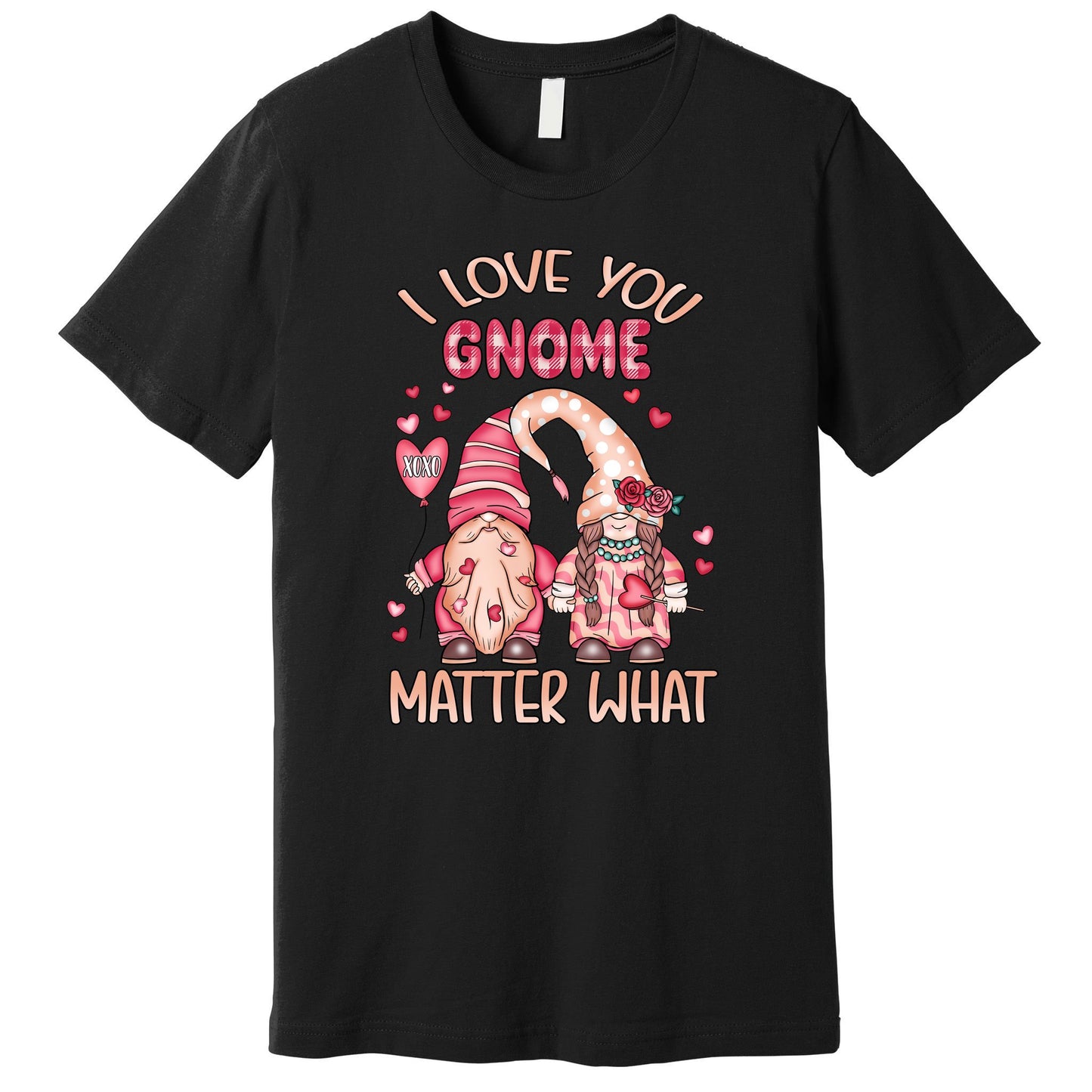 I Love You Gnome Valentines Gift For Valentine Day Premium T-Shirt
