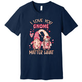 I Love You Gnome Valentines Gift For Valentine Day Premium T-Shirt