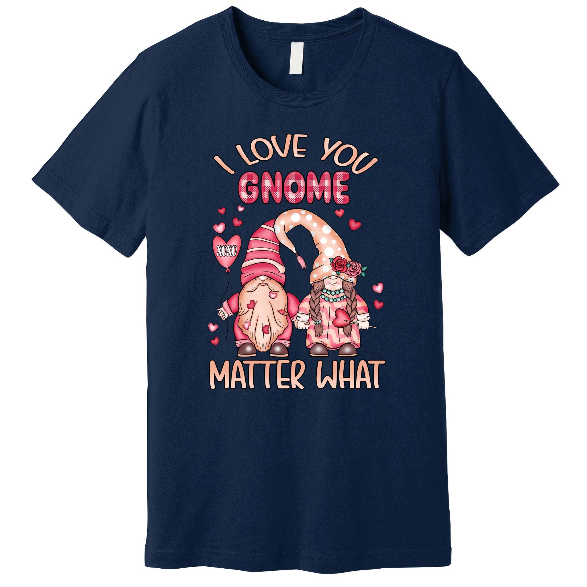 I Love You Gnome Valentines Gift For Valentine Day Premium T-Shirt