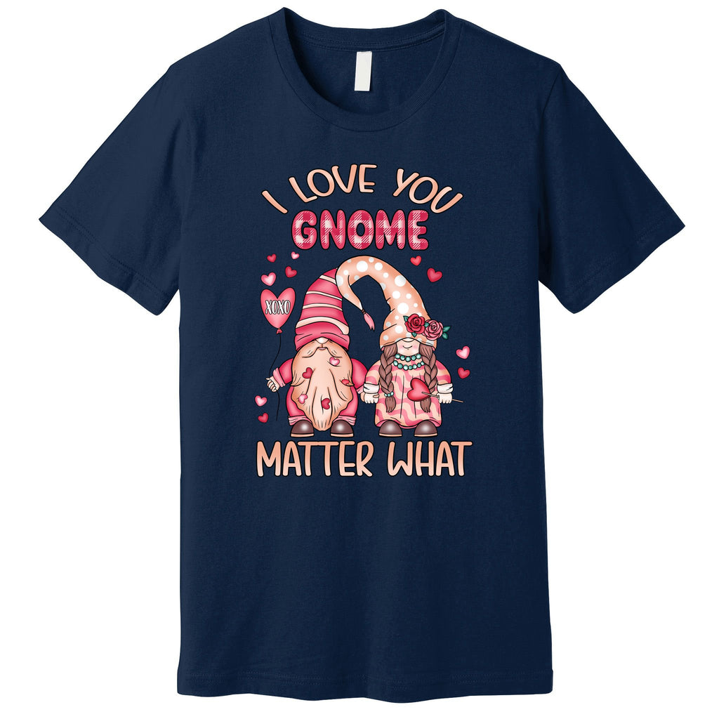 I Love You Gnome Valentines Gift For Valentine Day Premium T-Shirt