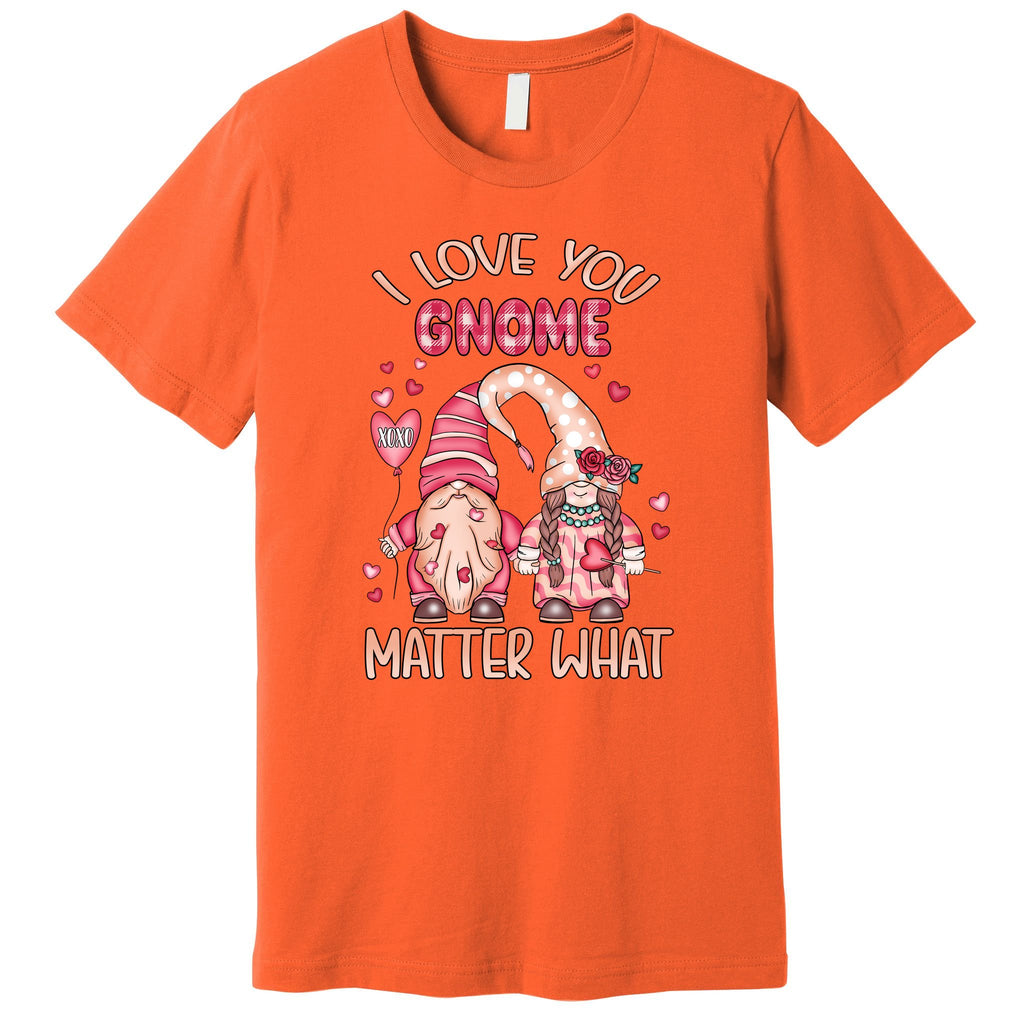 I Love You Gnome Valentines Gift For Valentine Day Premium T-Shirt