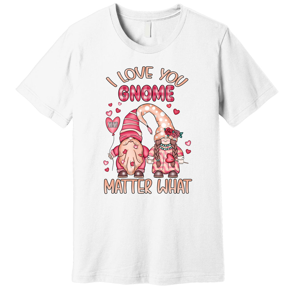 I Love You Gnome Valentines Gift For Valentine Day Premium T-Shirt