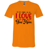 I Love You More, Funny Valentine, Valentine White, Valentine V-Neck T-Shirt