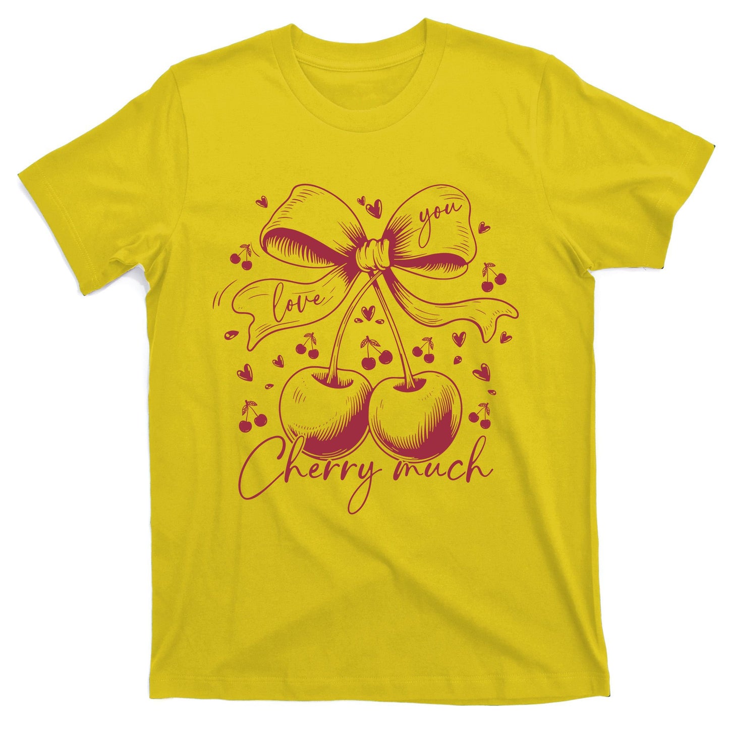 I Love You Cherry Much Funny Valentines Day Lover Love T-Shirt