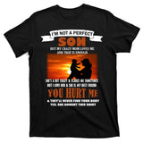 I'm Not A Perfect Son But My Crazy Mom Loves Me T-Shirt