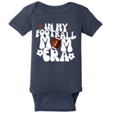 In My Football Mom Era Hearts Baby Bodysuit