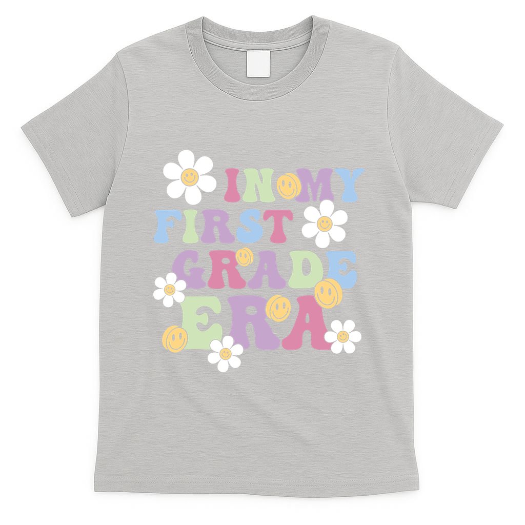 In My First Grade Era Back To School 1st Teacher Groovy T-Shirt