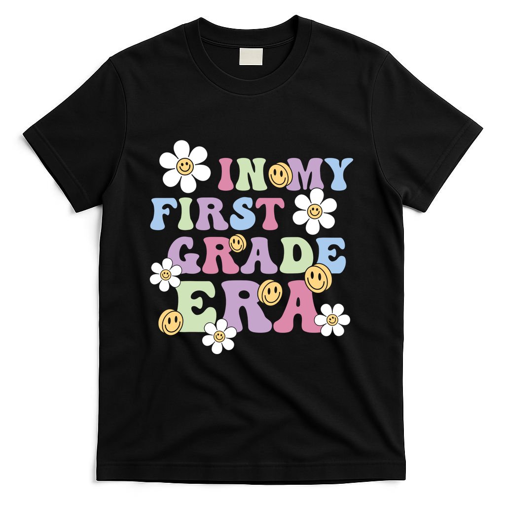 In My First Grade Era Back To School 1st Teacher Groovy T-Shirt