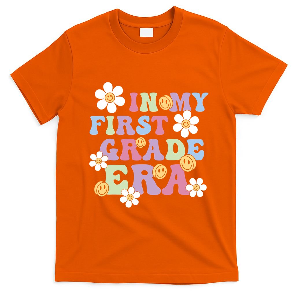 In My First Grade Era Back To School 1st Teacher Groovy T-Shirt