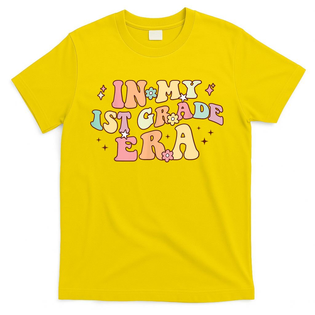 In My First Grade Era Retro Back To School Teacher Student T-Shirt