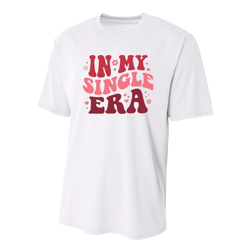 In My Single Era Valentine Day Couple Lover Youth Performance Sprint T-Shirt
