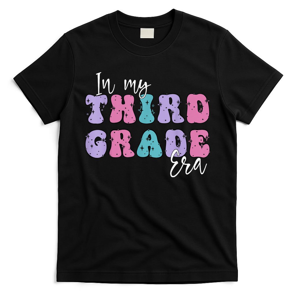 In My Third 3rd Grade Era Groovy Back To School Teacher Kids T-Shirt