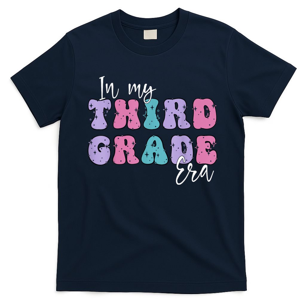 In My Third 3rd Grade Era Groovy Back To School Teacher Kids T-Shirt