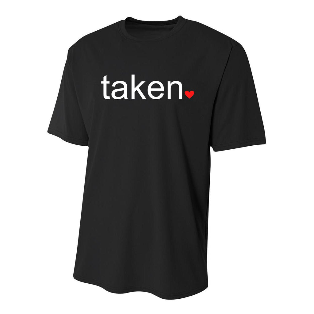 In Love and Taken Great For Valentines Day Youth Performance Sprint T-Shirt