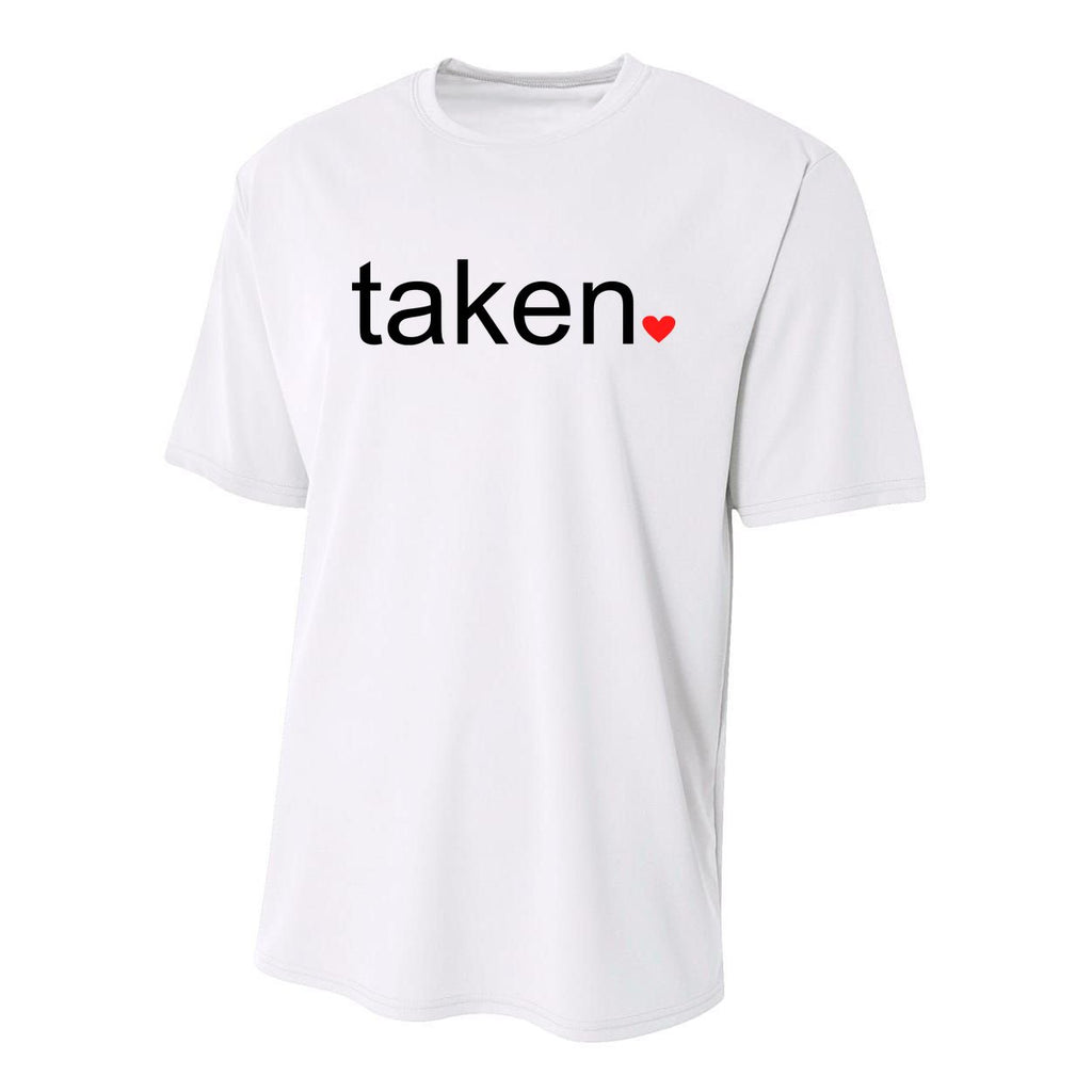 In Love and Taken Great For Valentines Day Youth Performance Sprint T-Shirt