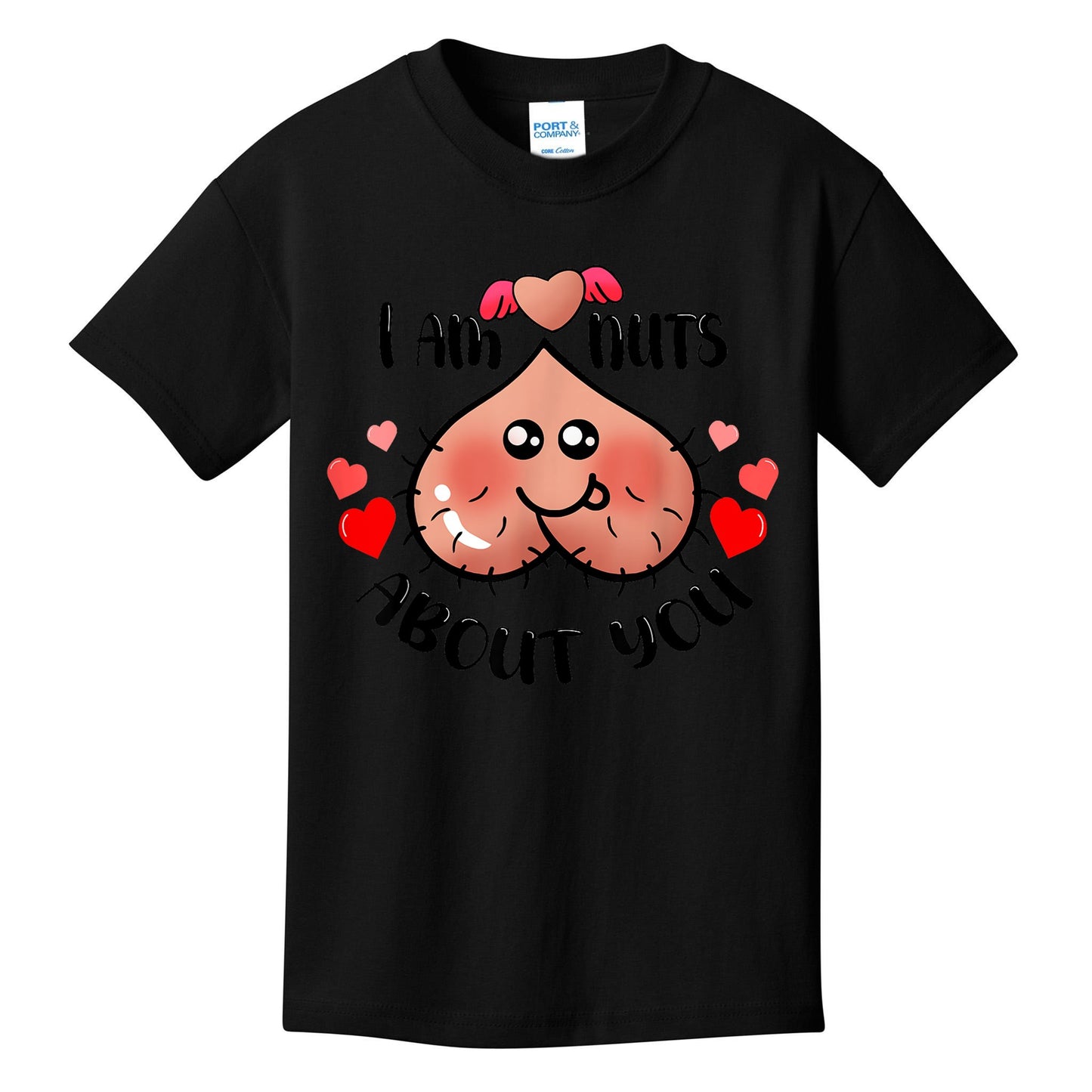 Im Nuts About You Funny Valentine Couple Funny Kids T-Shirt