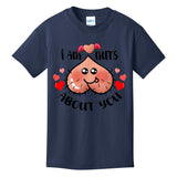 Im Nuts About You Funny Valentine Couple Funny Kids T-Shirt