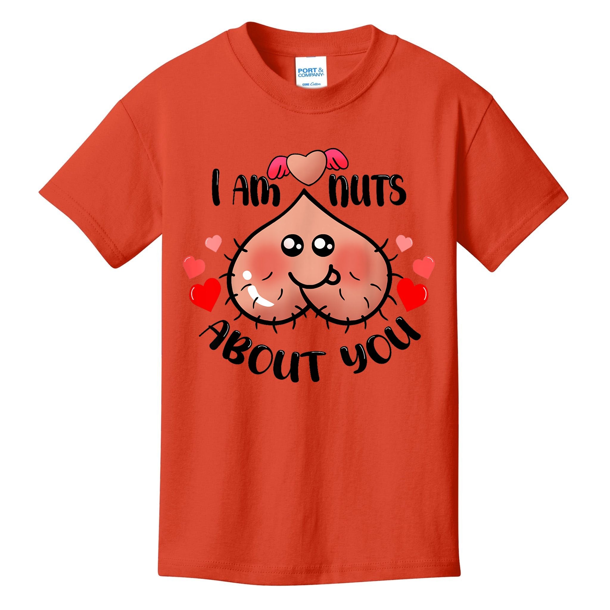 Im Nuts About You Funny Valentine Couple Funny Kids T-Shirt