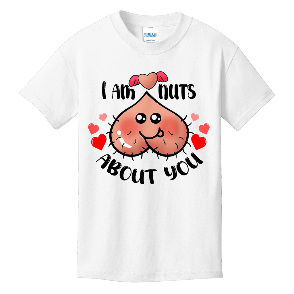 Im Nuts About You Funny Valentine Couple Funny Kids T-Shirt