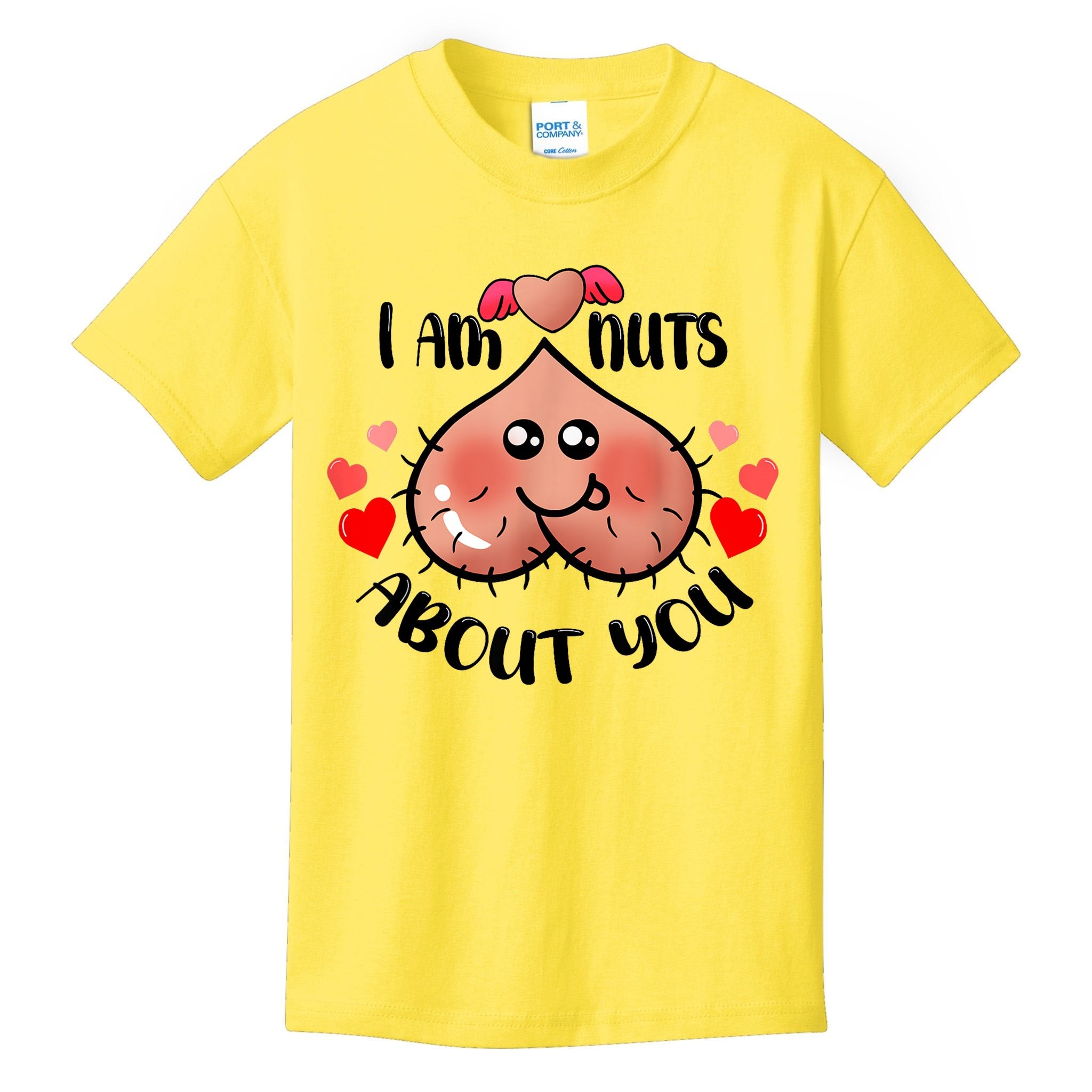 Im Nuts About You Funny Valentine Couple Funny Kids T-Shirt