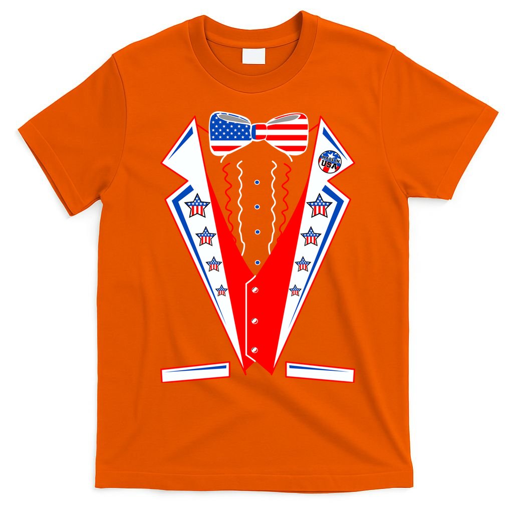Independence Day USA Tuxedo Tux T-Shirt
