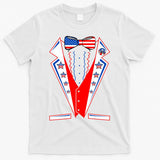 Independence Day USA Tuxedo Tux T-Shirt