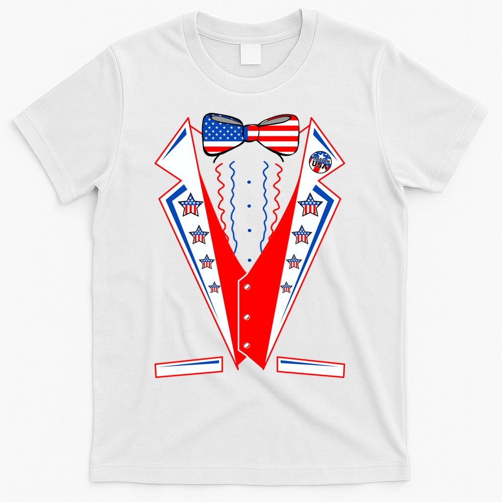 Independence Day USA Tuxedo Tux T-Shirt