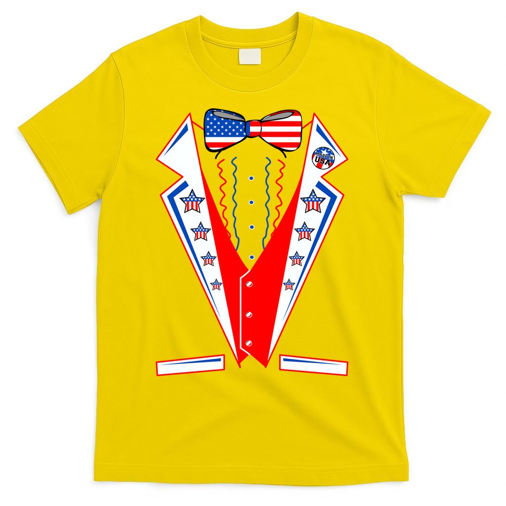 Independence Day USA Tuxedo Tux T-Shirt