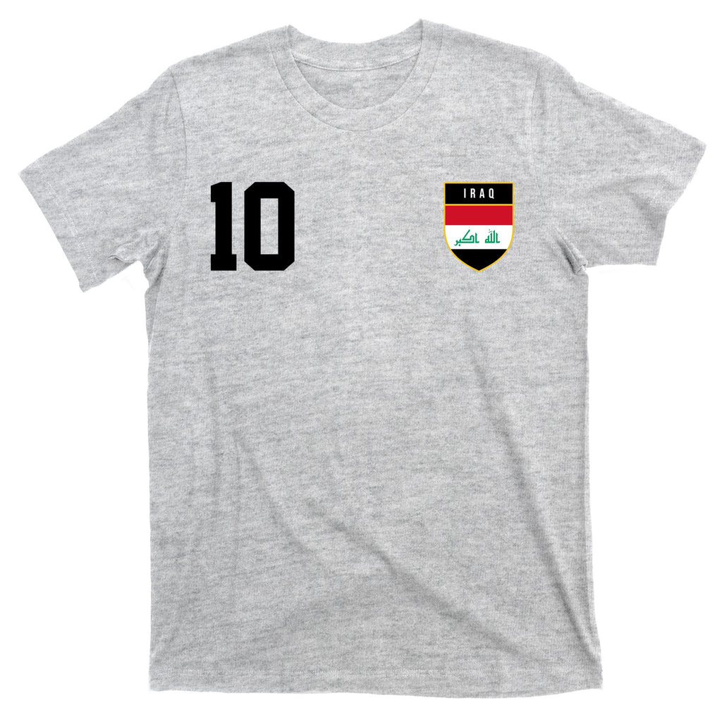 Iraq Nation Football Soccer 10 Jersey T-Shirt