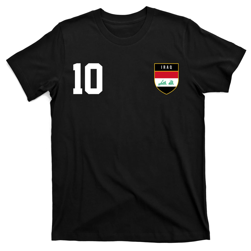Iraq Nation Football Soccer 10 Jersey T-Shirt