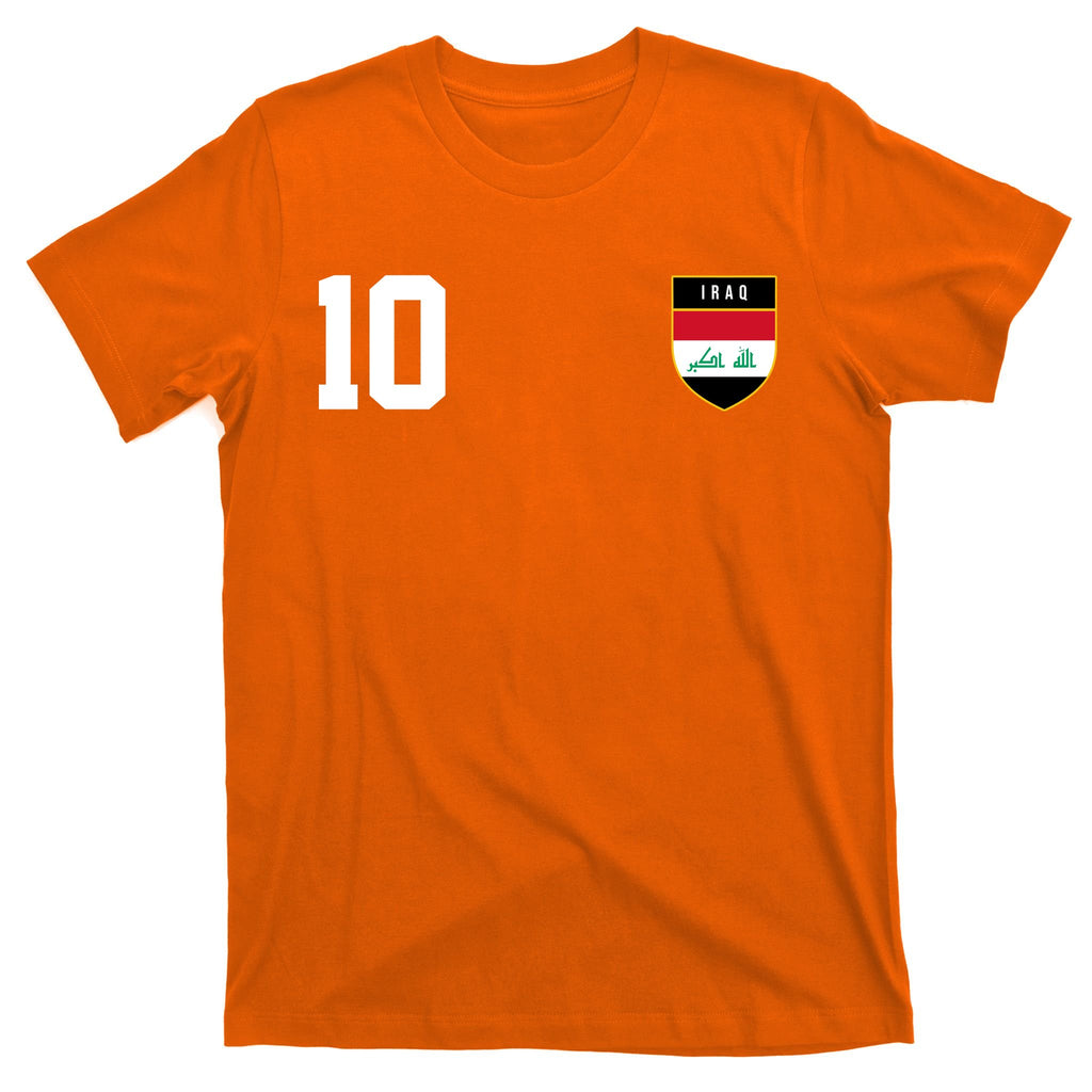 Iraq Nation Football Soccer 10 Jersey T-Shirt