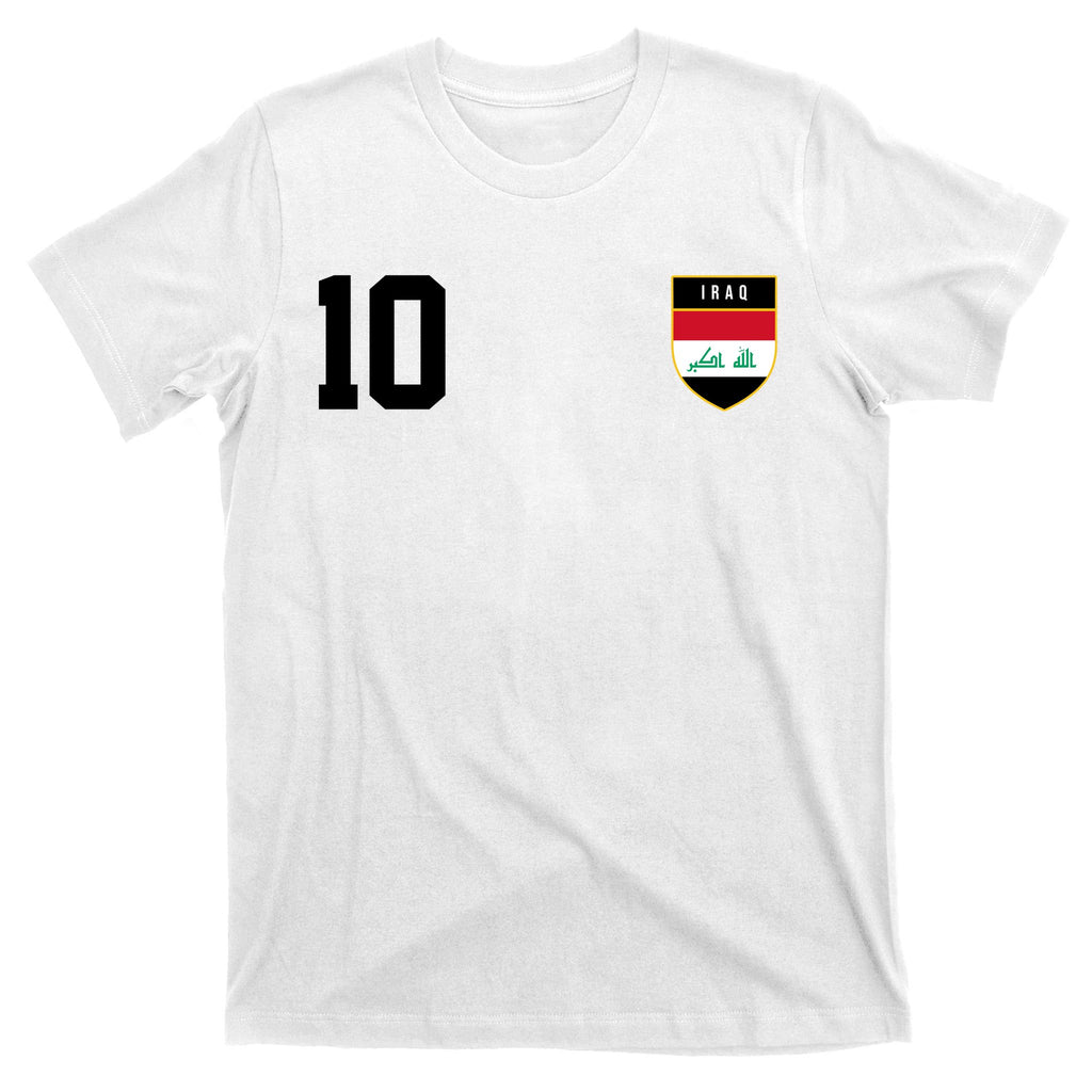 Iraq Nation Football Soccer 10 Jersey T-Shirt