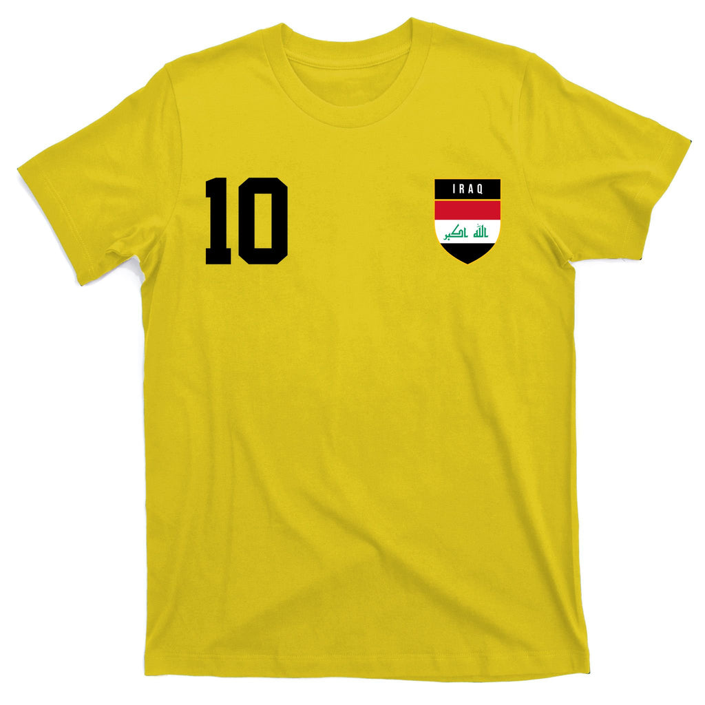 Iraq Nation Football Soccer 10 Jersey T-Shirt