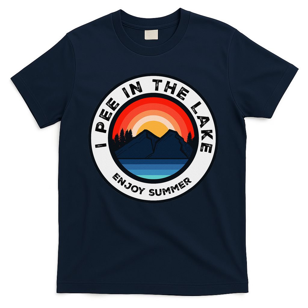I Pee In The Lake Funny Summer Vacation Family T-Shirt