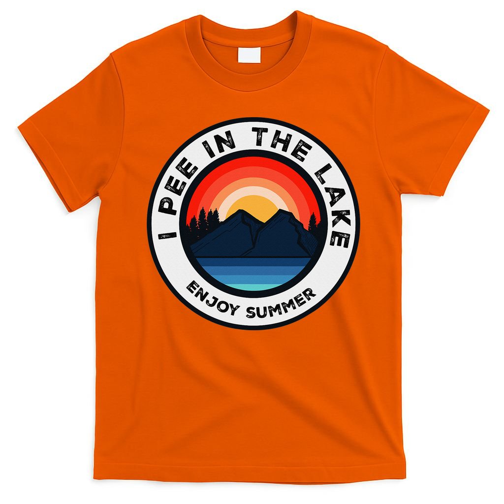 I Pee In The Lake Funny Summer Vacation Family T-Shirt