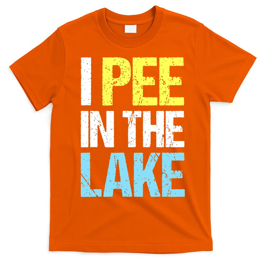 I Pee In The Lake Funny Summer Vacation T-Shirt