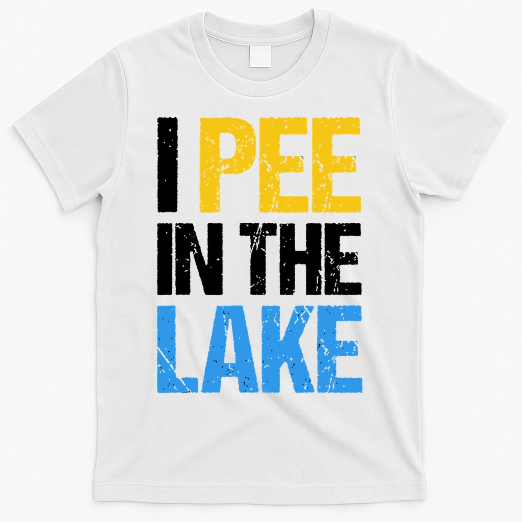 I Pee In The Lake Funny Summer Vacation T-Shirt