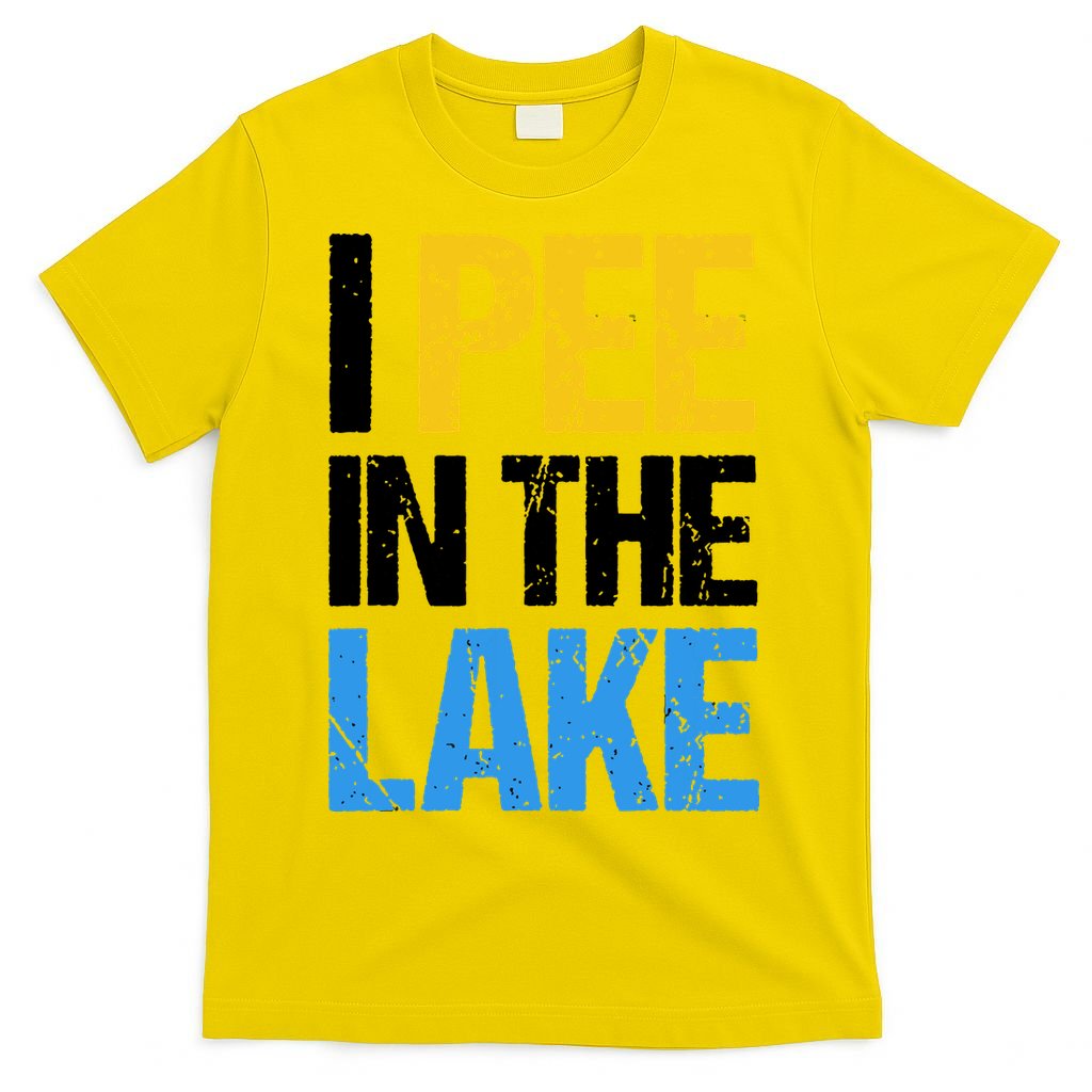 I Pee In The Lake Funny Summer Vacation T-Shirt